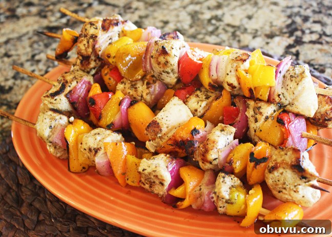 Grilled Greek Chicken Kabobs