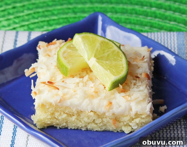 Coconut Lime Sheet Cake