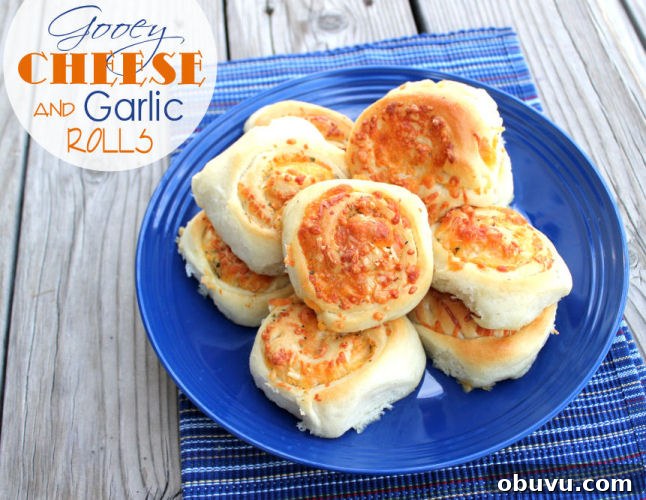 Gooey Cheese and Garlic Rolls