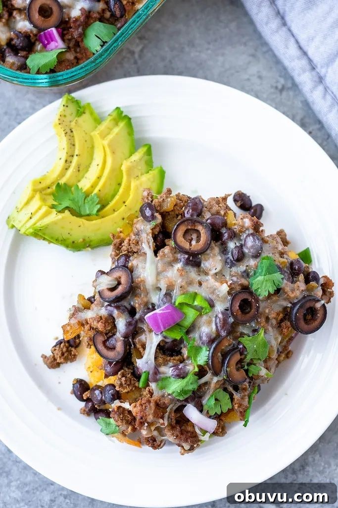 taco polenta bake