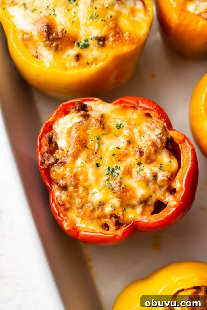ground beef and stuffed peppers