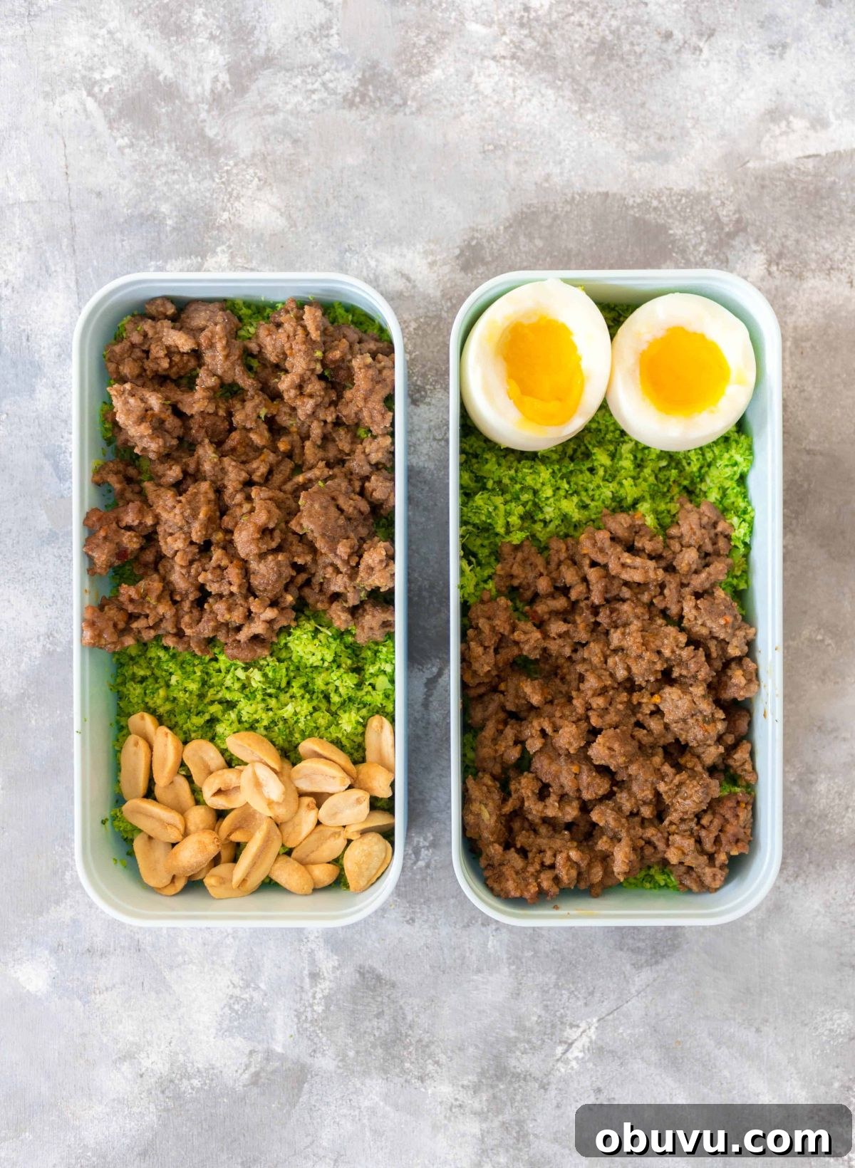 spicy peanut beef with broccoli rice