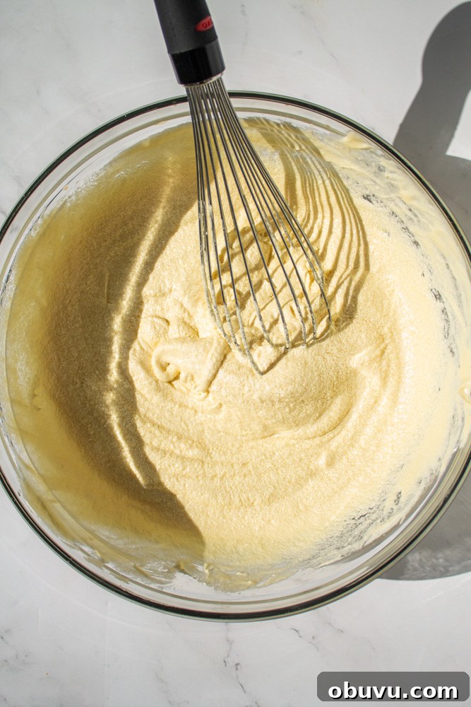 Brown Butter Banana Cake with Cream Cheese Frosting 4 Banana cake batter