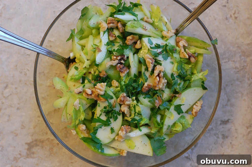 10 Delicious Apple Recipes to Serve at Thanksgiving 6 Celery, Green Apple, and Walnut Salad