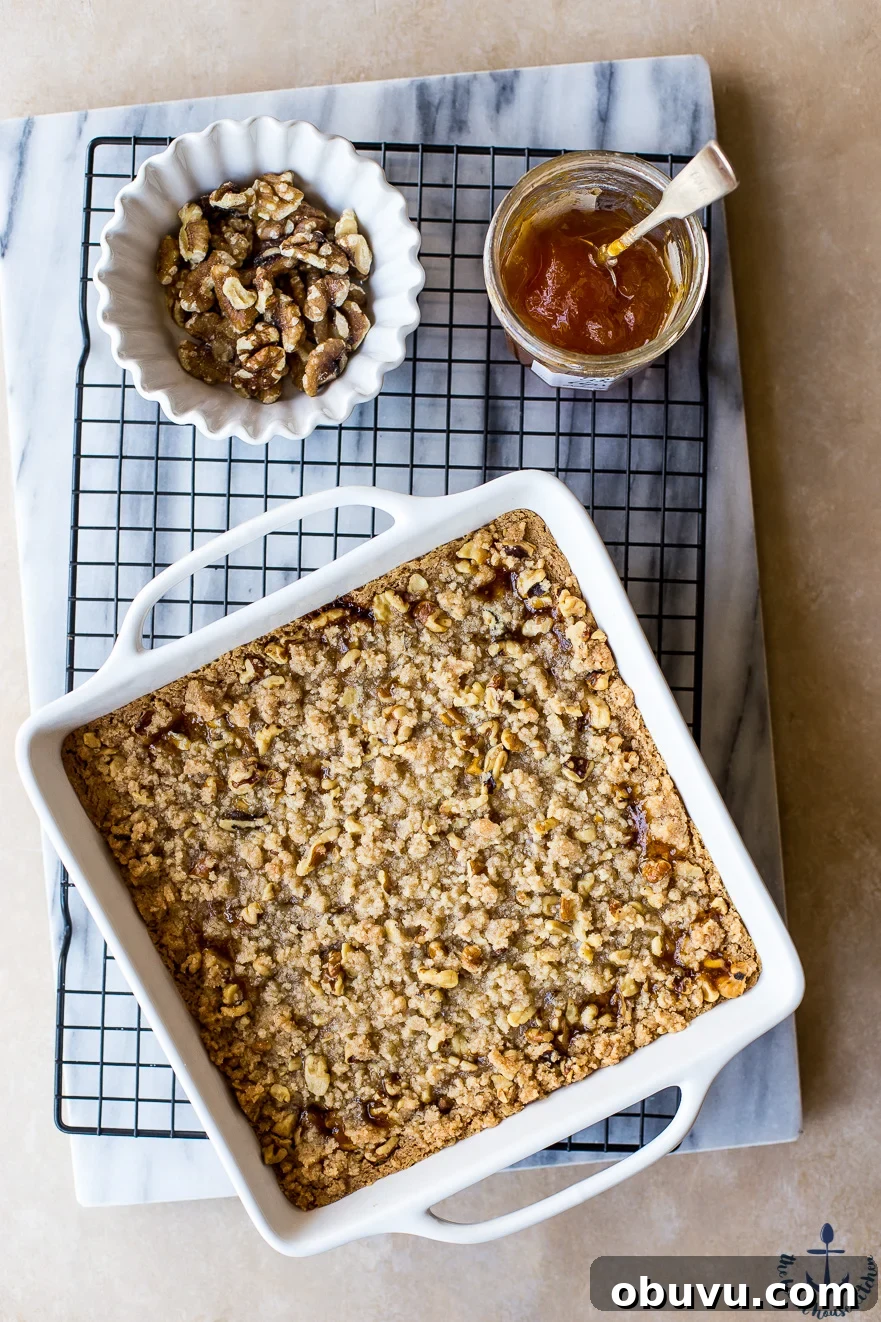 Apricot Walnut Streusel Bars Apricot Walnut Streusel Bars