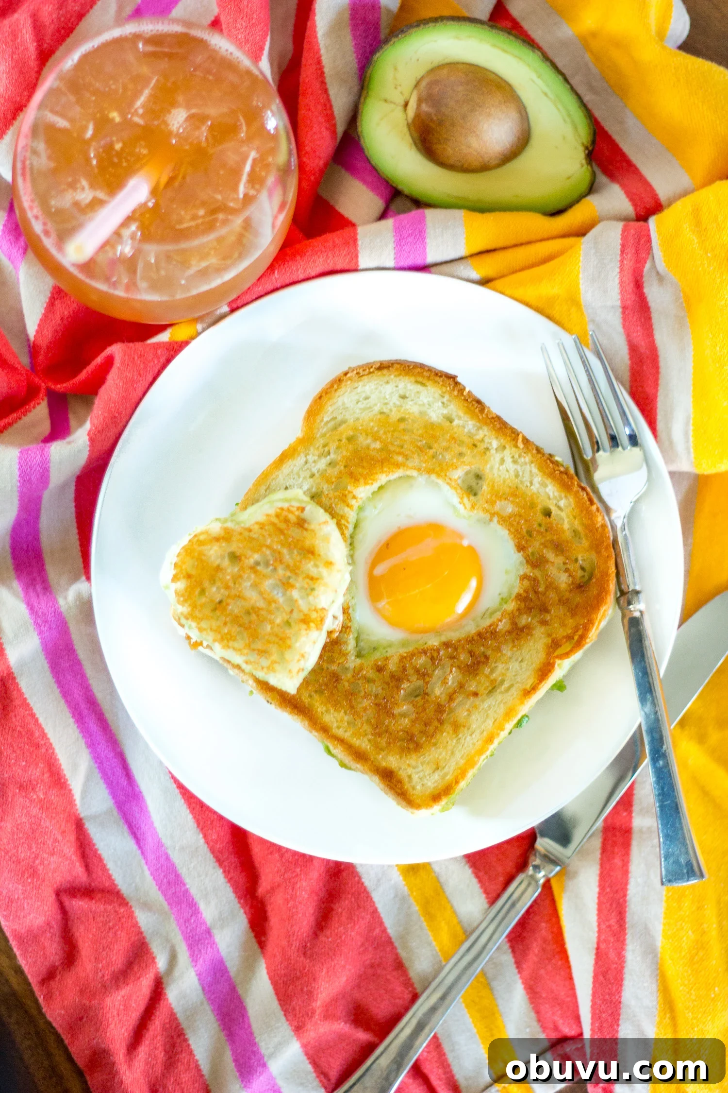 Egg in a Hole Grilled Cheese