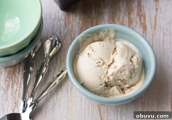 vegan ice cream with cashews almond milk and maple syrup