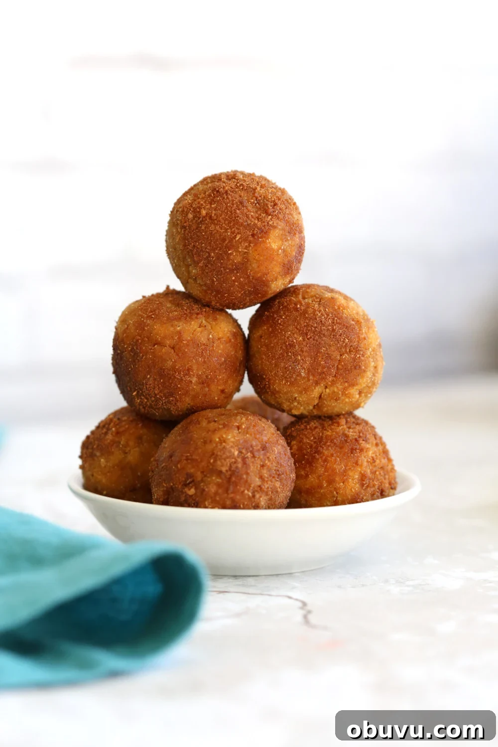 Pumpkin truffles rolled in cinnamon sugar