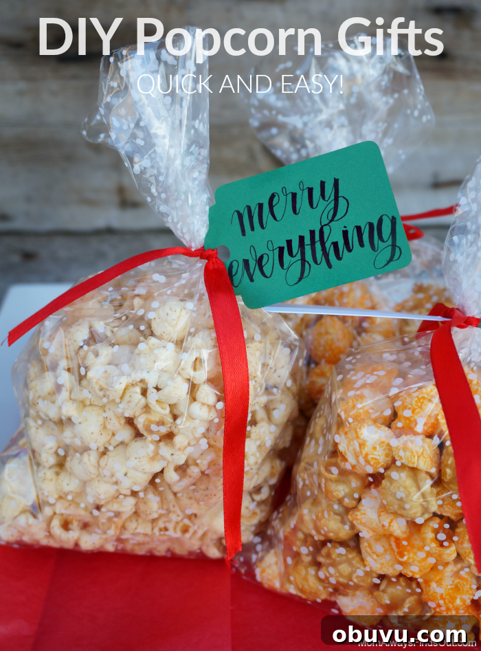 DIY Gourmet Popcorn Gift Ideas Using G.H. Cretors Popcorn 2 DIY Popcorn Gifts with GH Cretors Popcorn