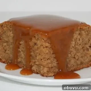 Spiced Applesauce Cake with Buttermilk Caramel Sauce