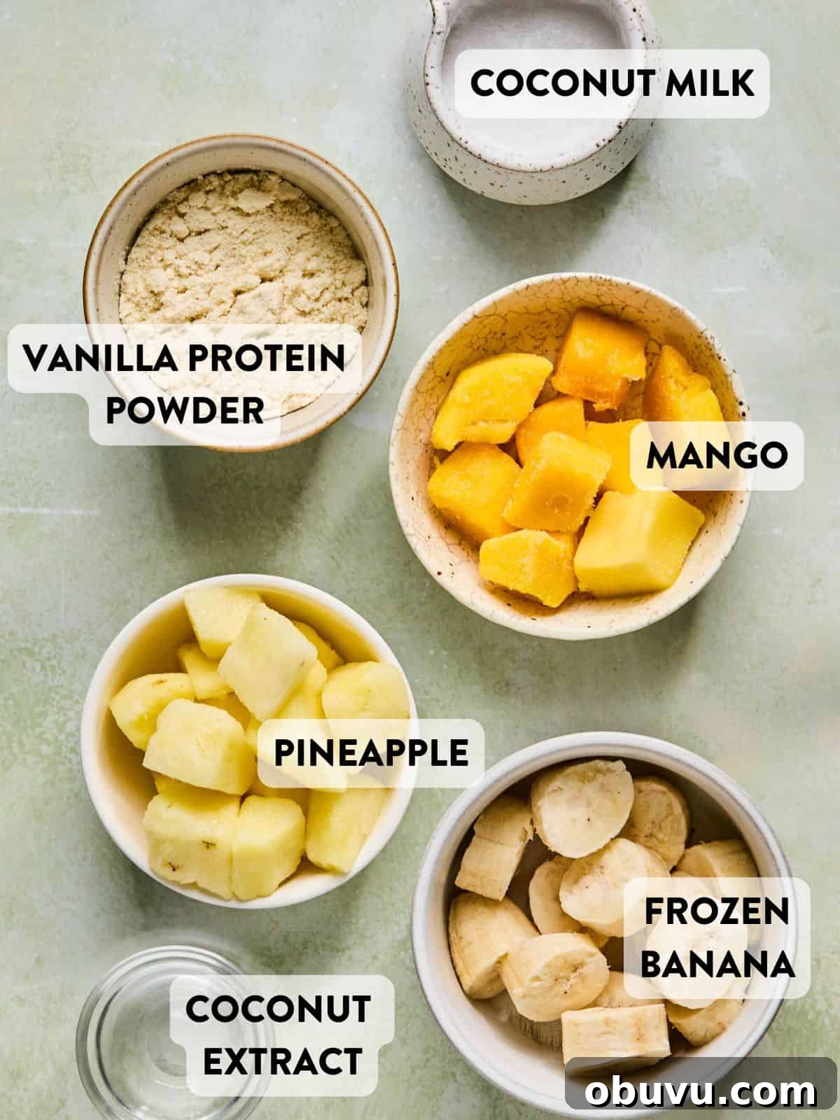 Garlic-Roasted Mini Peppers: Flavorful Oven-Roasted Snack or Side 7 coconut smoothie ingredients laid out on a counter