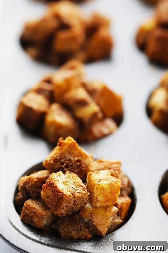 Cinnamon French Toast Cups with Maple Drizzle 12 French Toast Cups Recipe | gimmesomeoven.com