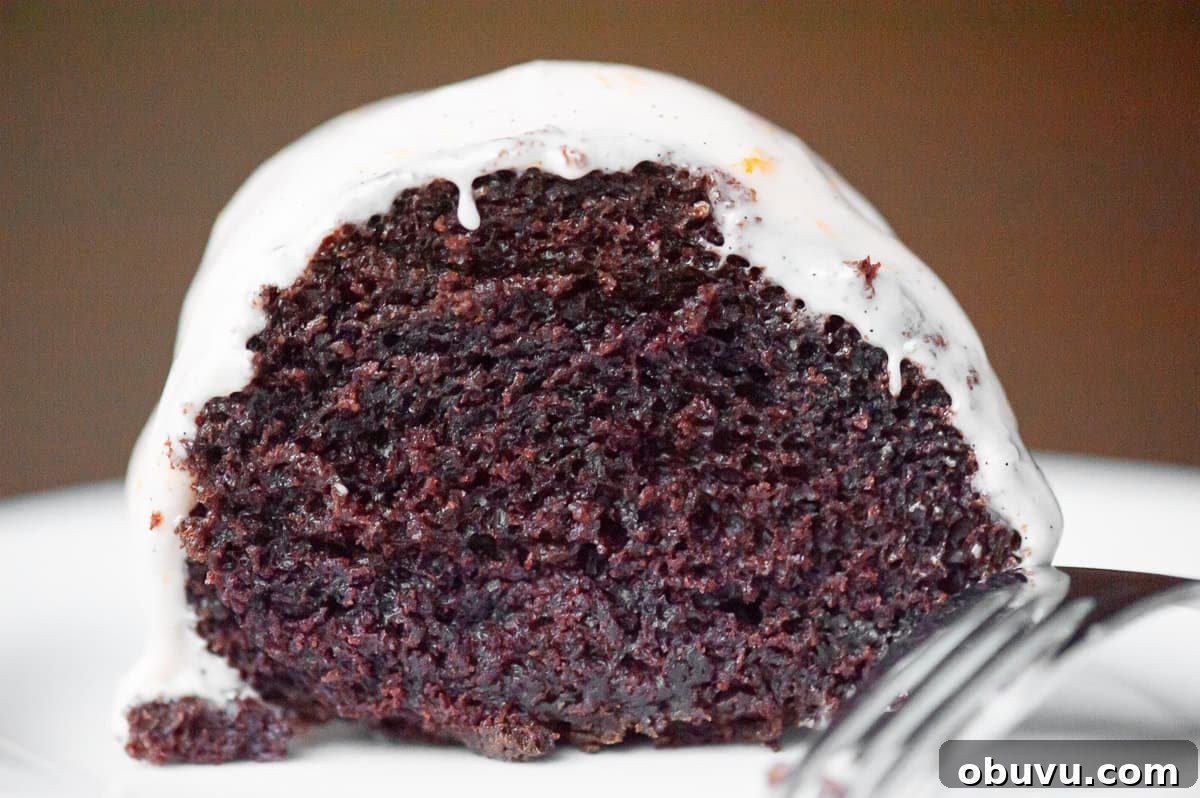 Guinness Chocolate Cake Recipe with Rich Stout Frosting 5 Slice of moist frosted chocolate guinness cake.