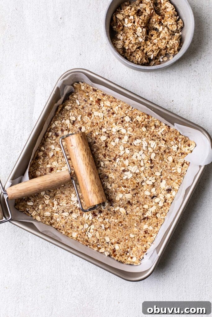 Press the crust into the prepared pan.