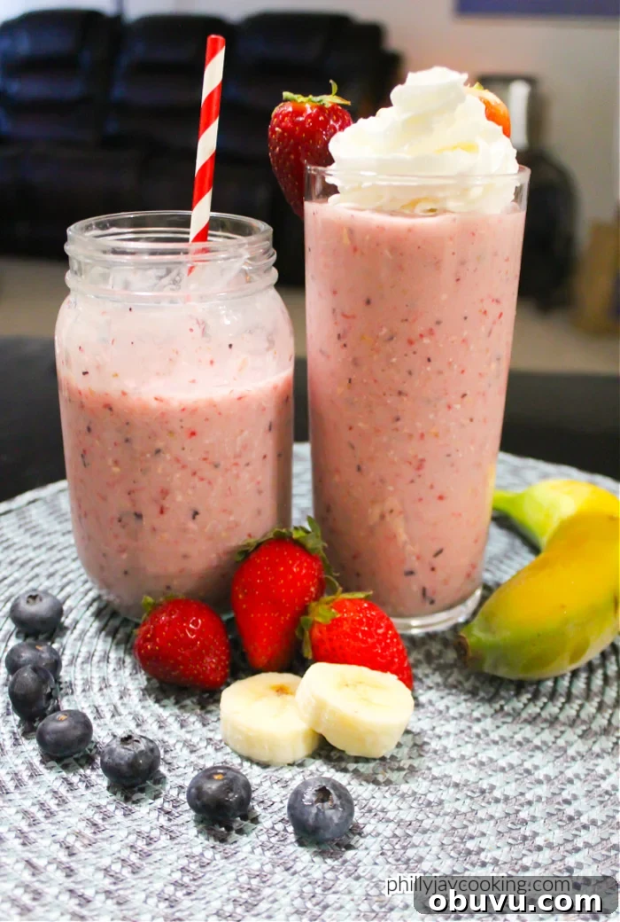 Creamy Strawberry Banana Smoothie Recipe You’ll Love 2 Strawberry Banana Smoothie Recipe