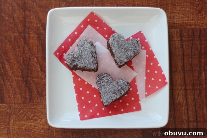 Decadent One‑Bowl Whole Wheat Brownies + Valentine's Serving Ideas 2 Surprisingly Decadent Brownies (Healthy, Whole Wheat & One Bowl!) {from Two Healthy Kitchens}