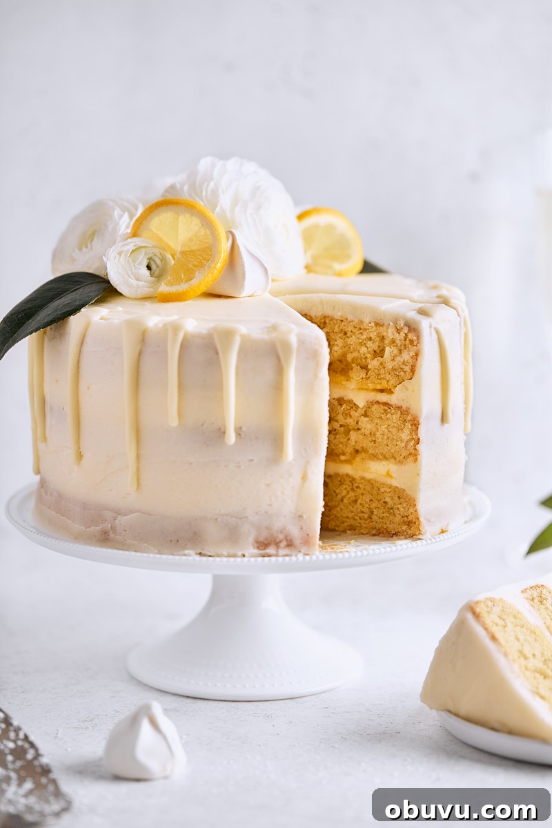 Citrus Champagne Layer Cake
