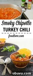 Heirloom Turkey Chili Recipe from Mom 6 This warm, spicy and satisfying turkey chili is high in protein, low in fat, and packed full of yummy veggies.