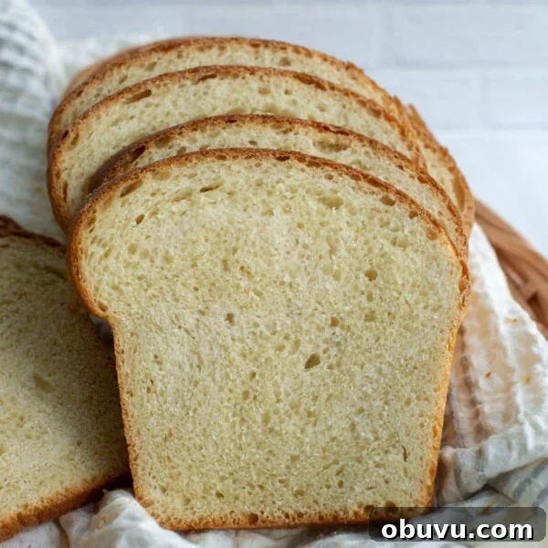 Sourdough Focaccia: Crispy, Airy Italian-Style Loaf Recipe 12 Slices of soft sourdough sandwich bread sitting together in a basket.