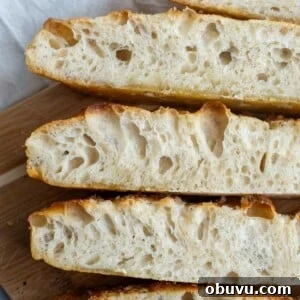 Sourdough Focaccia: Crispy, Airy Italian-Style Loaf Recipe 16 Close-up of sourdough focaccia bread slices showing an open, airy crumb with irregular holes.