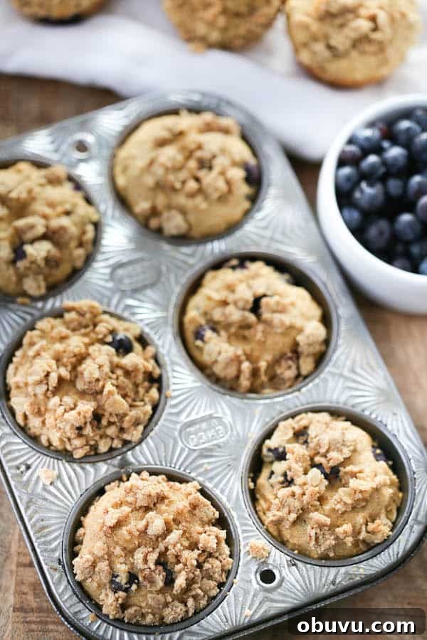 Whole Grain Blueberry Muffins-4