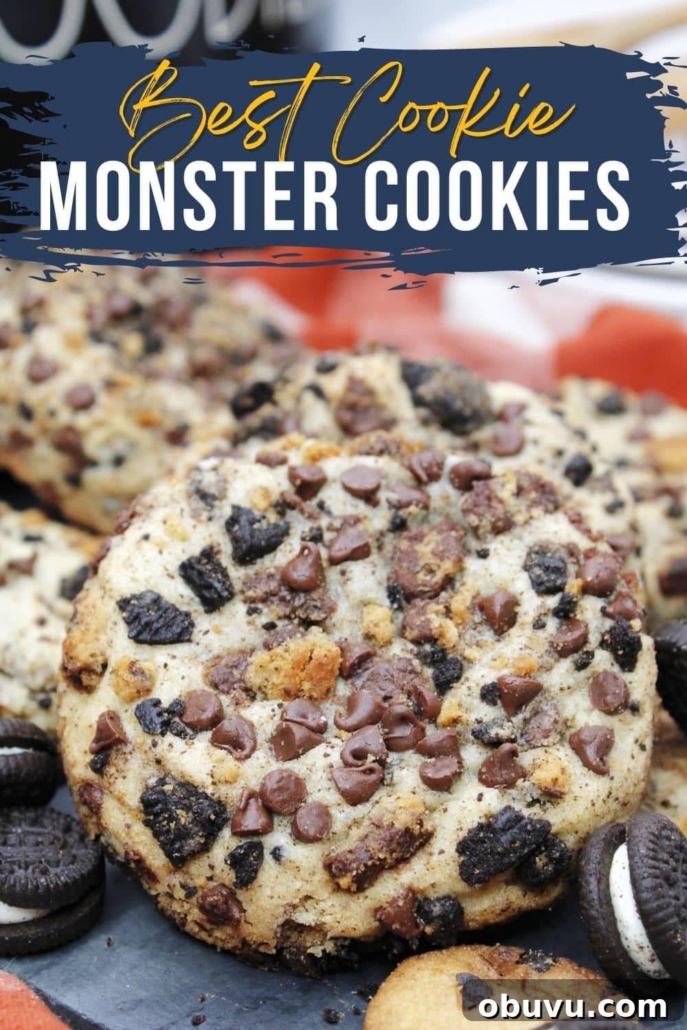 Cookie Monster Cookies: Fun Recipes for Kids & Cookie Lovers 2 Cookie Monster cookie close shot