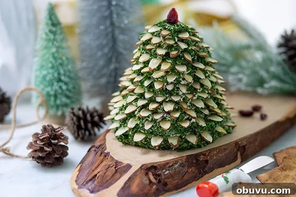 Cheese Ball Christmas Tree