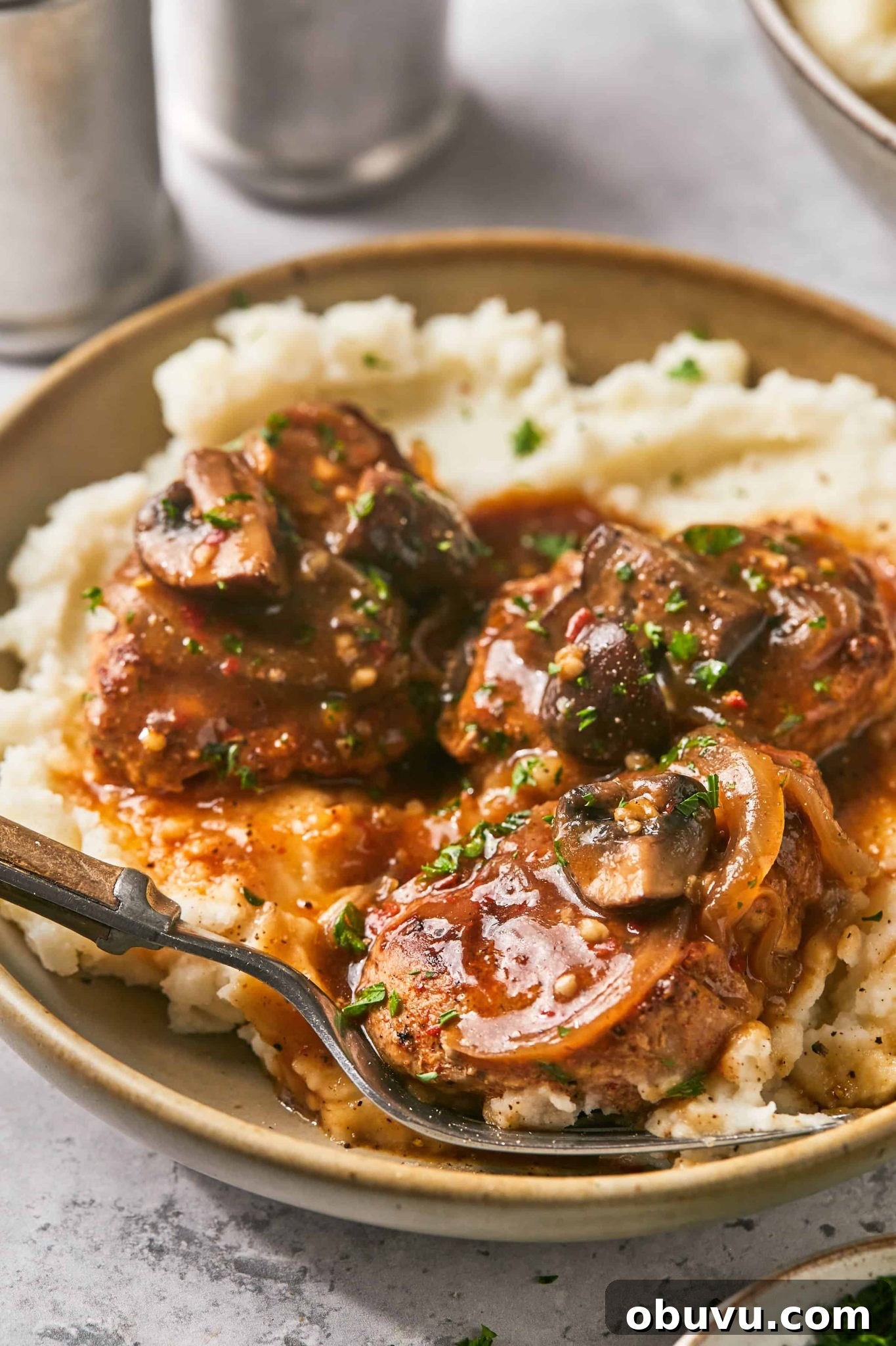 Pork Medallions with Caramelized Onions and Mushrooms 10 Pork medallions leftovers