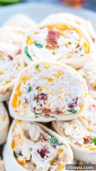 Bacon Cheddar Ranch Pinwheels