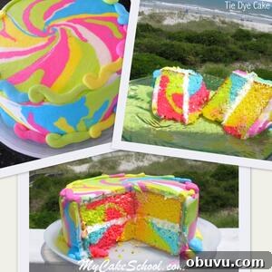 Viva Smoothing Method: Step-by-Step Video Guide 3 Tie Dye Cake