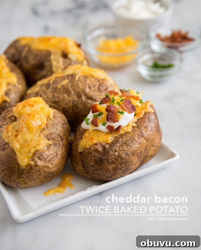 Cheddar and Bacon Twice-Baked Potato Recipe 2 Cheddar Bacon Twice Baked Potato