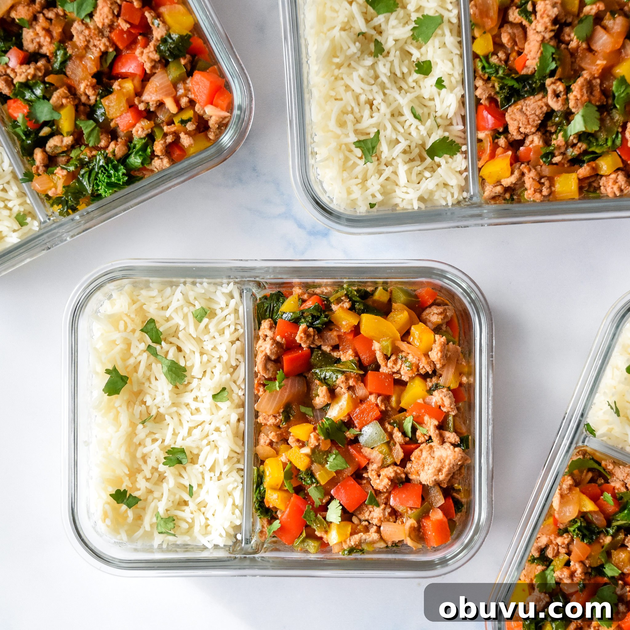 Hot and Cold Turkey Taco Meal Prep with Video Tutorial 4 Chipotle Ground Turkey Skillet Meal Prep