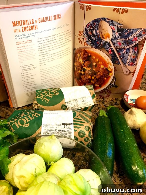 Guajillo Meatballs with Zucchini in Savory Red Sauce 4 Meatballs in Guajillo Sauce with Zucchini via lizshealthytable.com