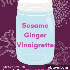 Sesame Ginger Vinaigrette Recipe for Salads and Marinades 4 sesame ginger vinaigrette recipe title card