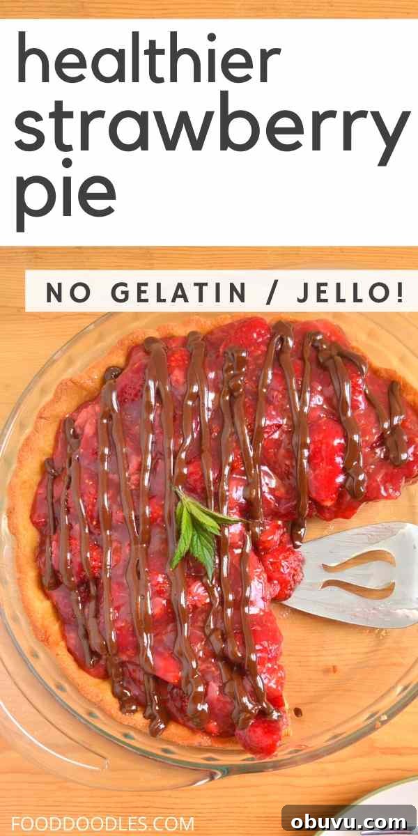 Strawberry Pie with Lighter Cream Filling 2 Healthier Strawberry Pie