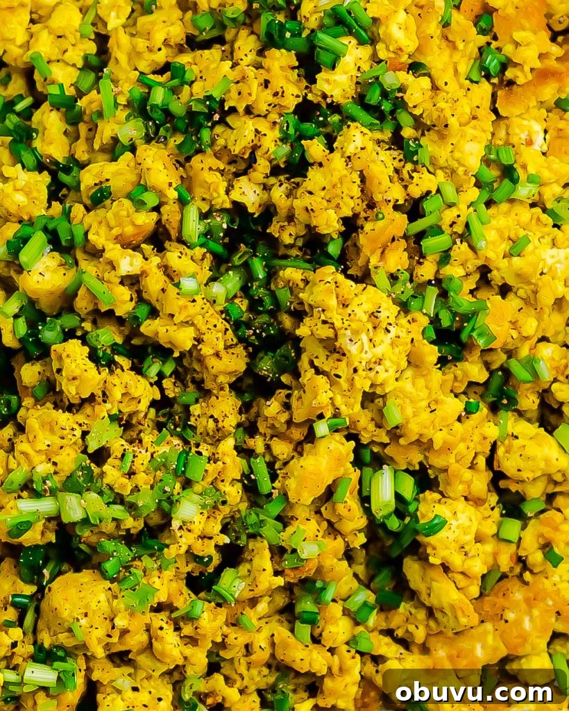 Close up of the Classic Tofu Scramble 