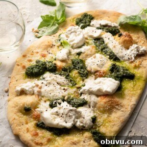 Burrata and Basil Pizza with Melted Cheeses 2 img 6225 4
