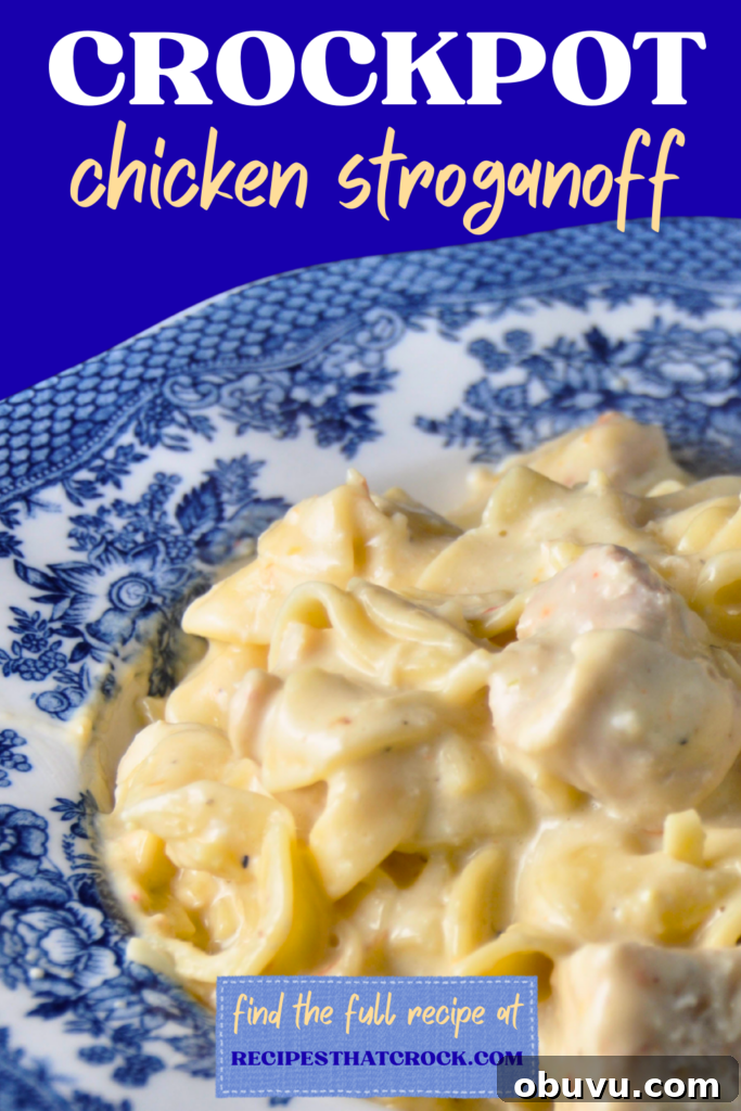 Slow Cooker Chicken Stroganoff Recipe for Tender, Creamy Dinner 3 This Crockpot Chicken Stroganoff is the easy crockpot dinner your family will request every week!