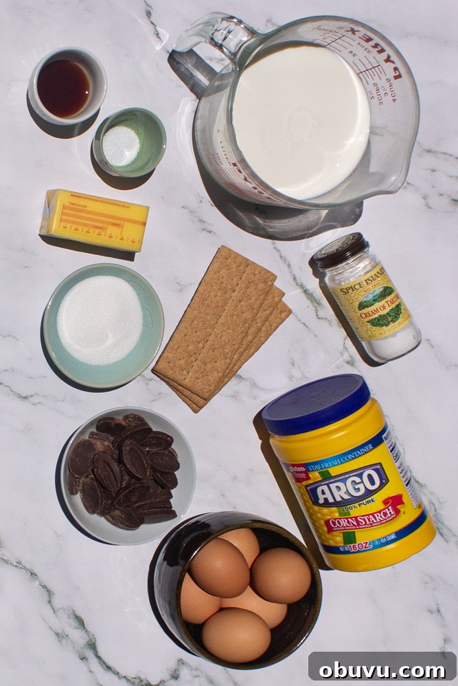 Decadent S'mores Pie Recipe with Gooey Chocolate and Marshmallow 3 s'mores pie ingredients