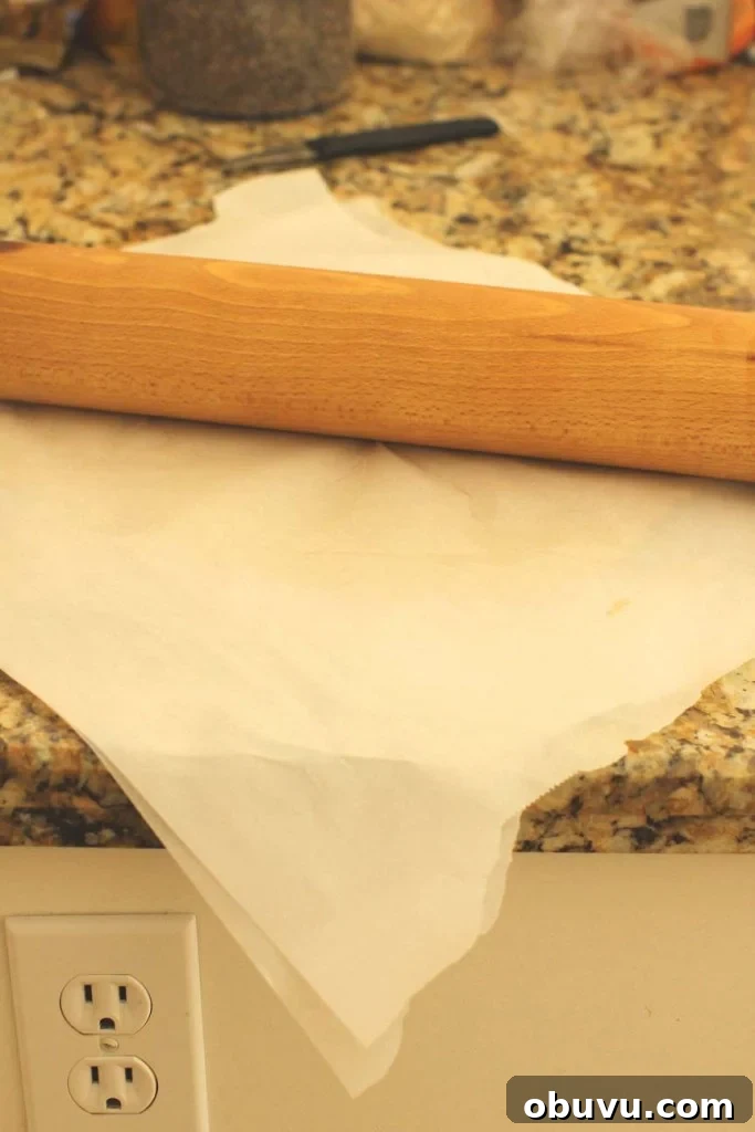 trick for rolling gluten free pastry