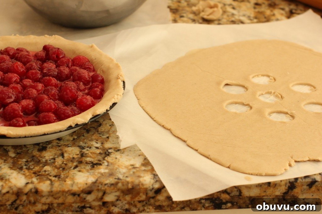 cherry pie top crust with holes