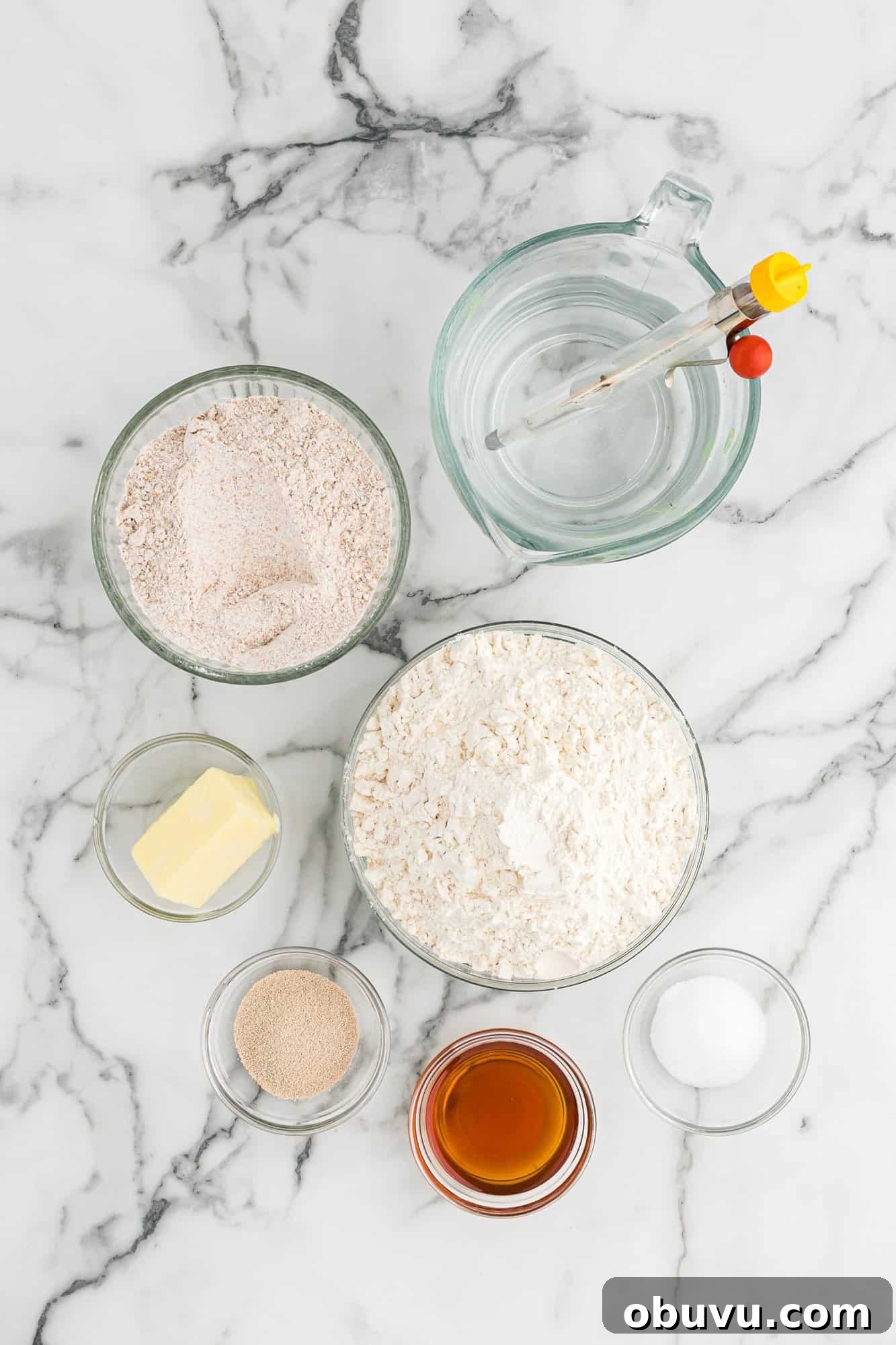 Ingredients needed including whole wheat flour.