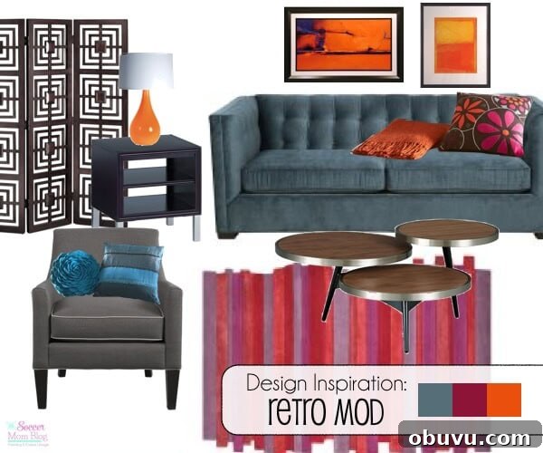Dream Living Room Ideas for Stylish, Cozy Home Design 4 Retro Mod living room inspiration