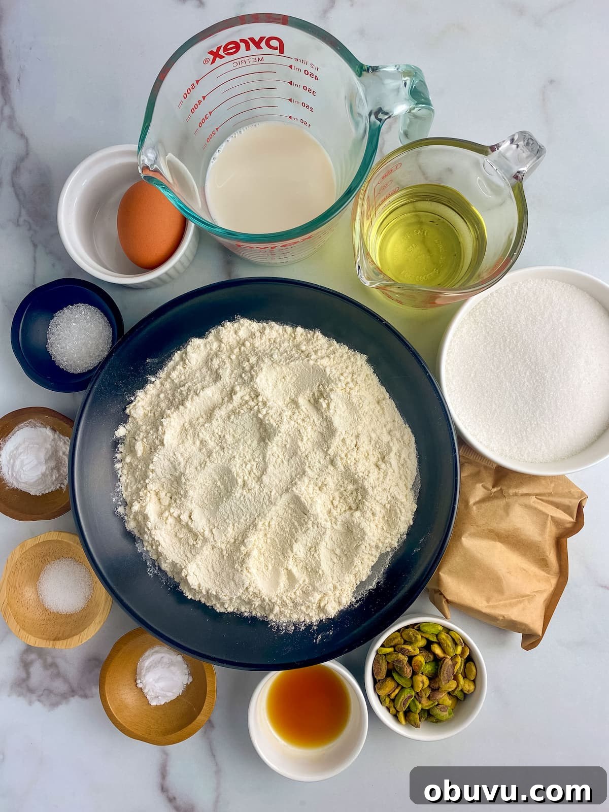 Dairy-Free Pistachio Muffins: Bakery-Style Recipe 4 Mixing batter