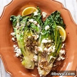Charred Romaine Salad with Lemon-Parmesan Dressing 2 Grilled Romaine Salad Recipe for Summer Grilling! @EatBetterRecipes