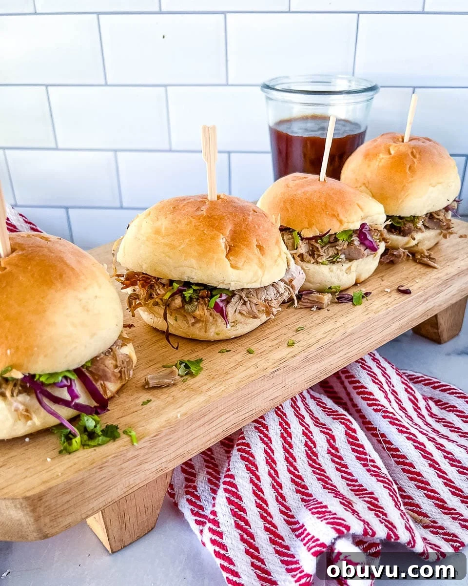 40+ Crowd-Pleasing Finger Food Ideas for Parties and Gatherings 52 more finger food ideas filled with Dutch oven pulled pork, served on buns.