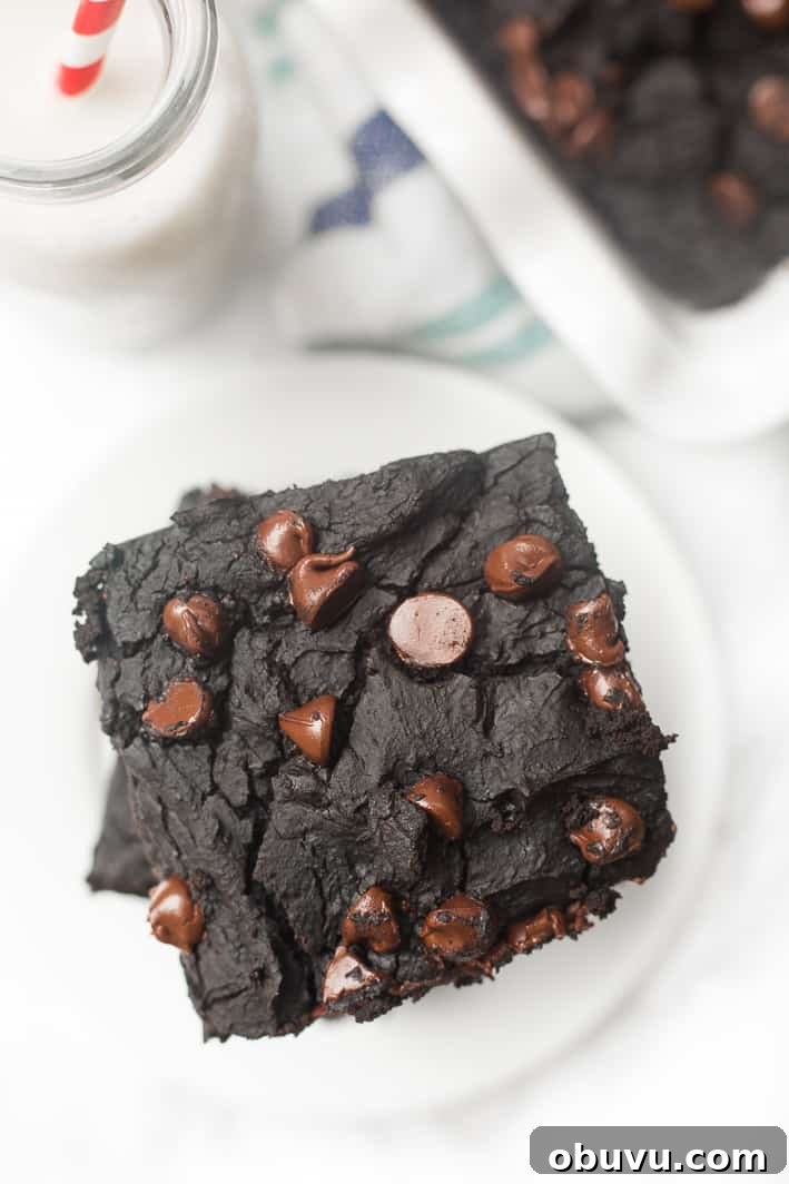 Black Bean Brownies That Taste Like Regular Fudge Brownies 4 These are actually black bean brownies but you'd NEVER know! They're flourless, gluten-free, and naturally sweetened healthy brownies that taste SO delicious!