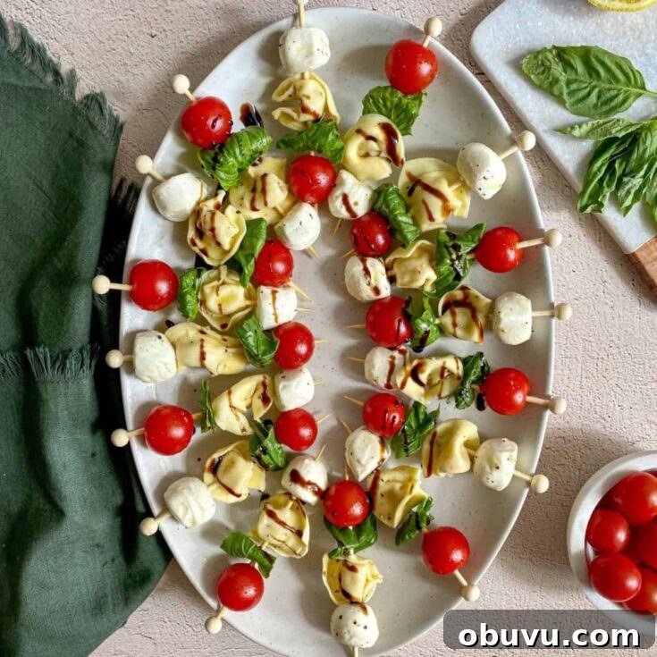 Tortellini Caprese Skewers