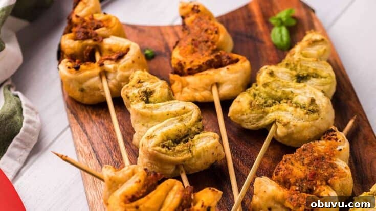 Pesto Puff Pastry Christmas Trees