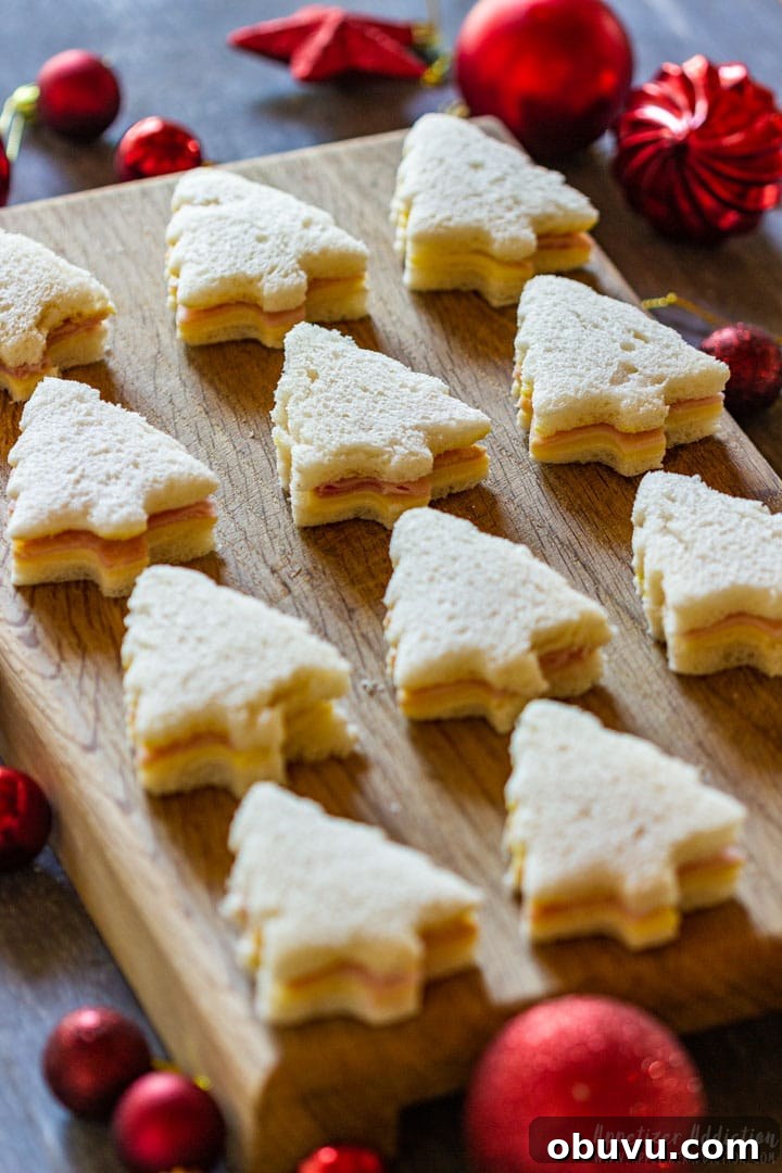 Christmas Tree Sandwiches